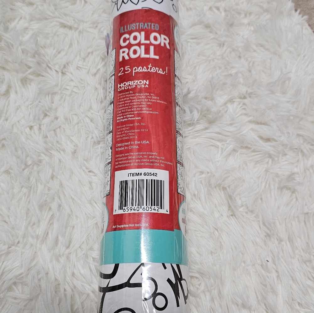 Color Roll Activity Set Color Zone Color Roll 25 Coloring Posters Kids Fun - Picture 5 of 5